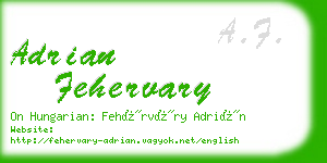 adrian fehervary business card